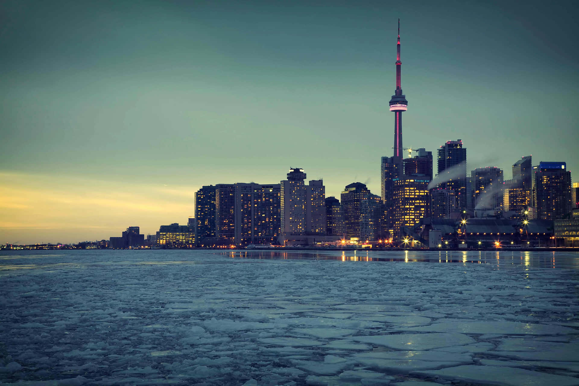 “The bustling skyline of Toronto, Canada”