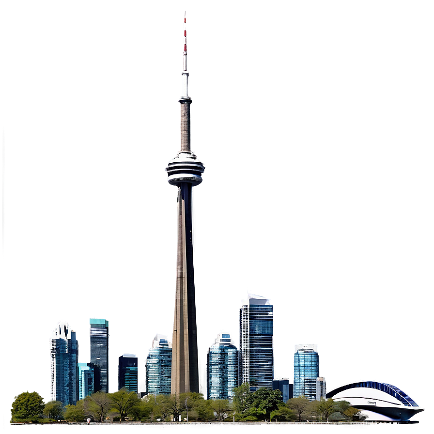 Download Toronto Skyline Silhouette Png Fui | Wallpapers.com