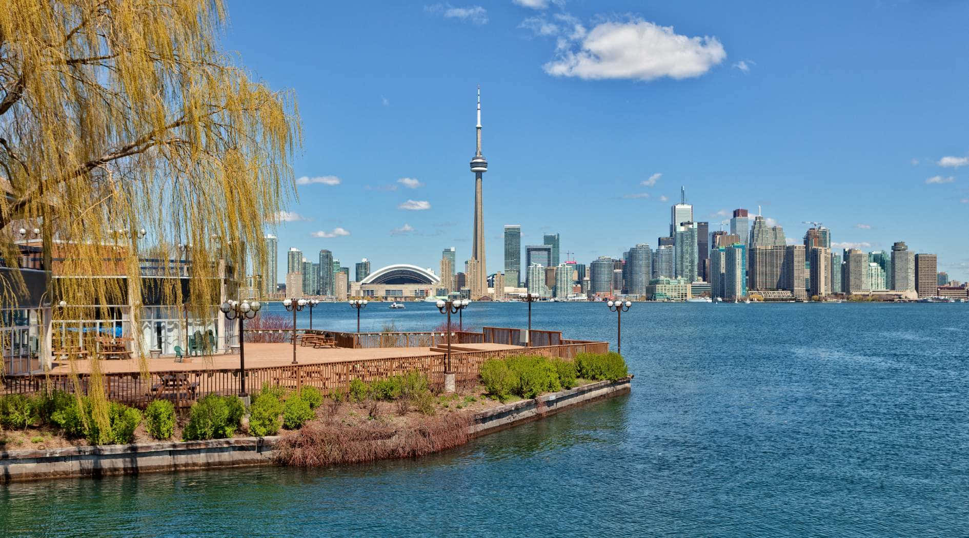 Toronto Skyline Viewfrom Islands Wallpaper