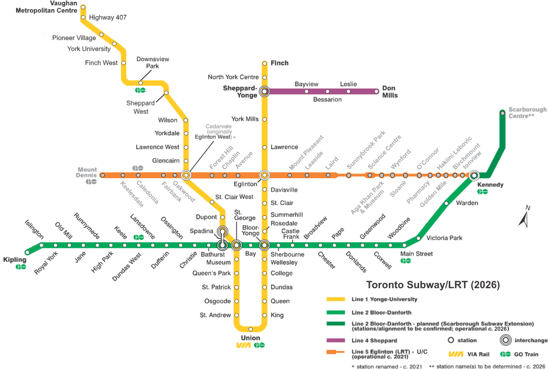 Download Toronto Subway Map2026 | Wallpapers.com