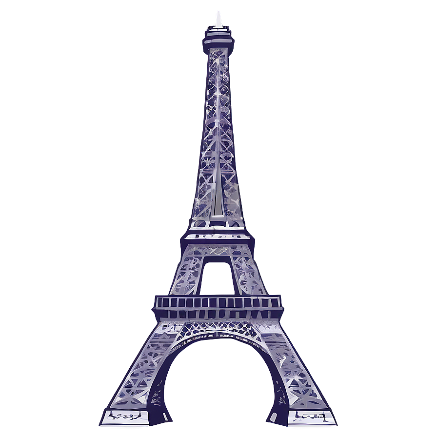 Torre Eiffel Early Morning Calm Png 06262024 PNG