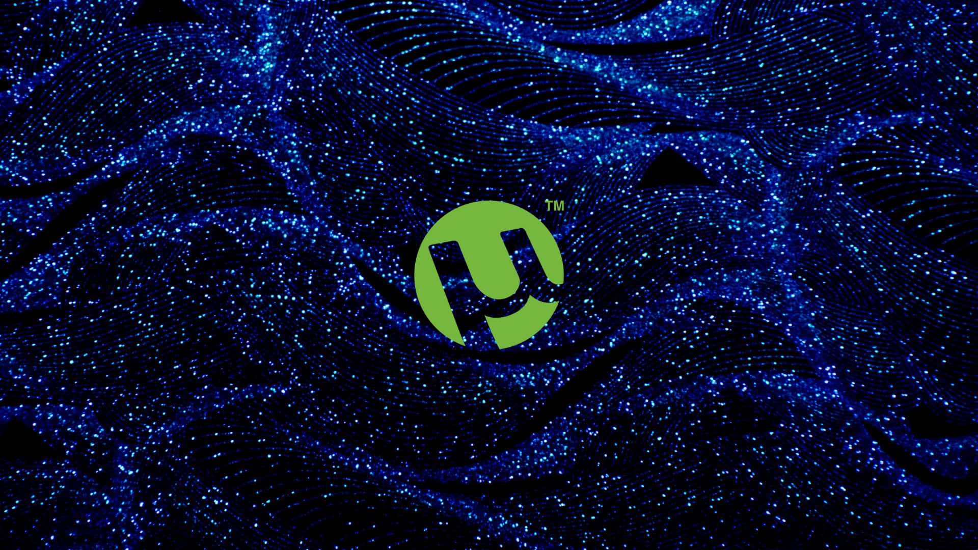 Torrent Logo Sparkling Blue Waves Wallpaper