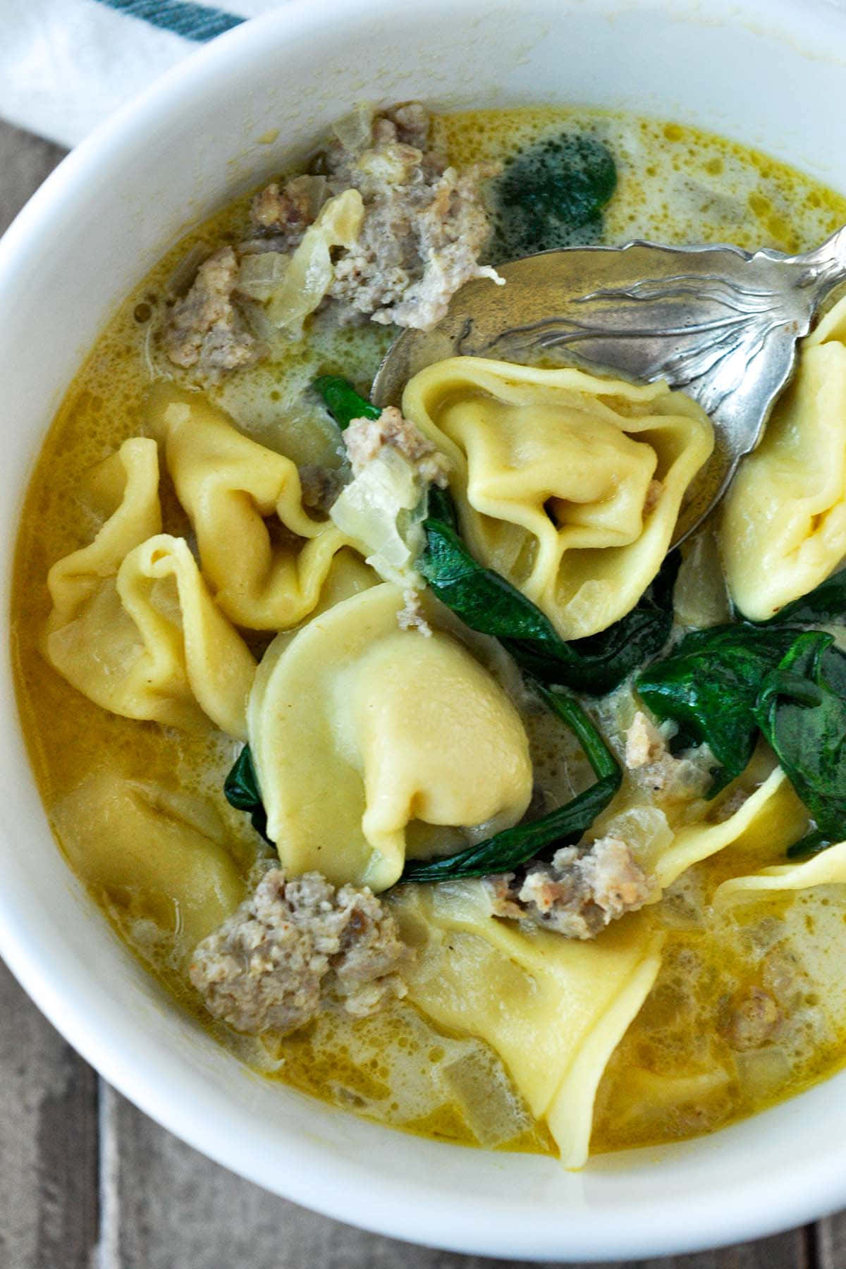 Tortellini In Brodo With Meat Wallpaper