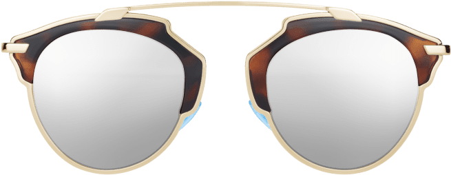 Tortoiseshell Rimmed Sunglasses PNG