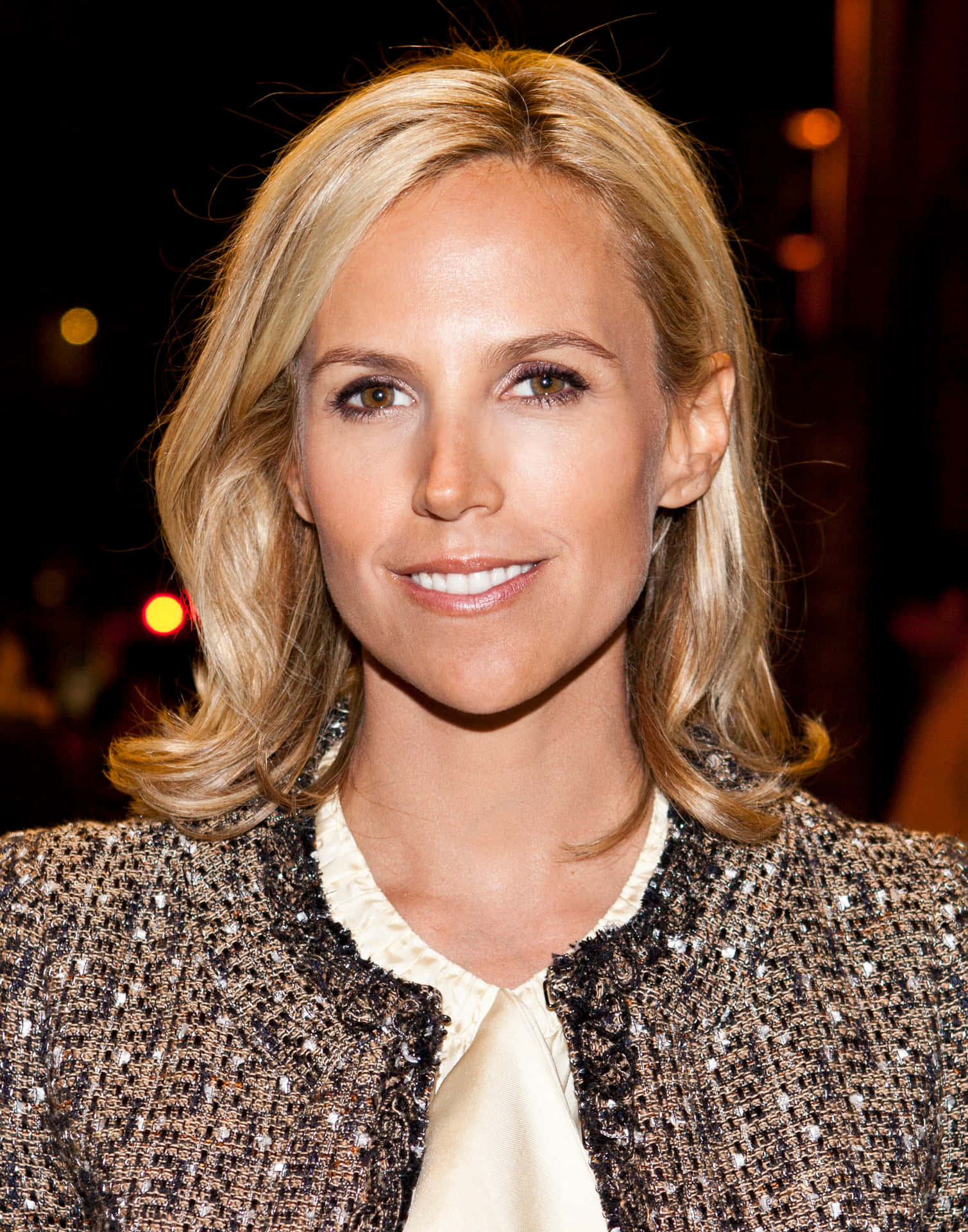 The iconic designer Tory Burch in her chic summer clothing collection