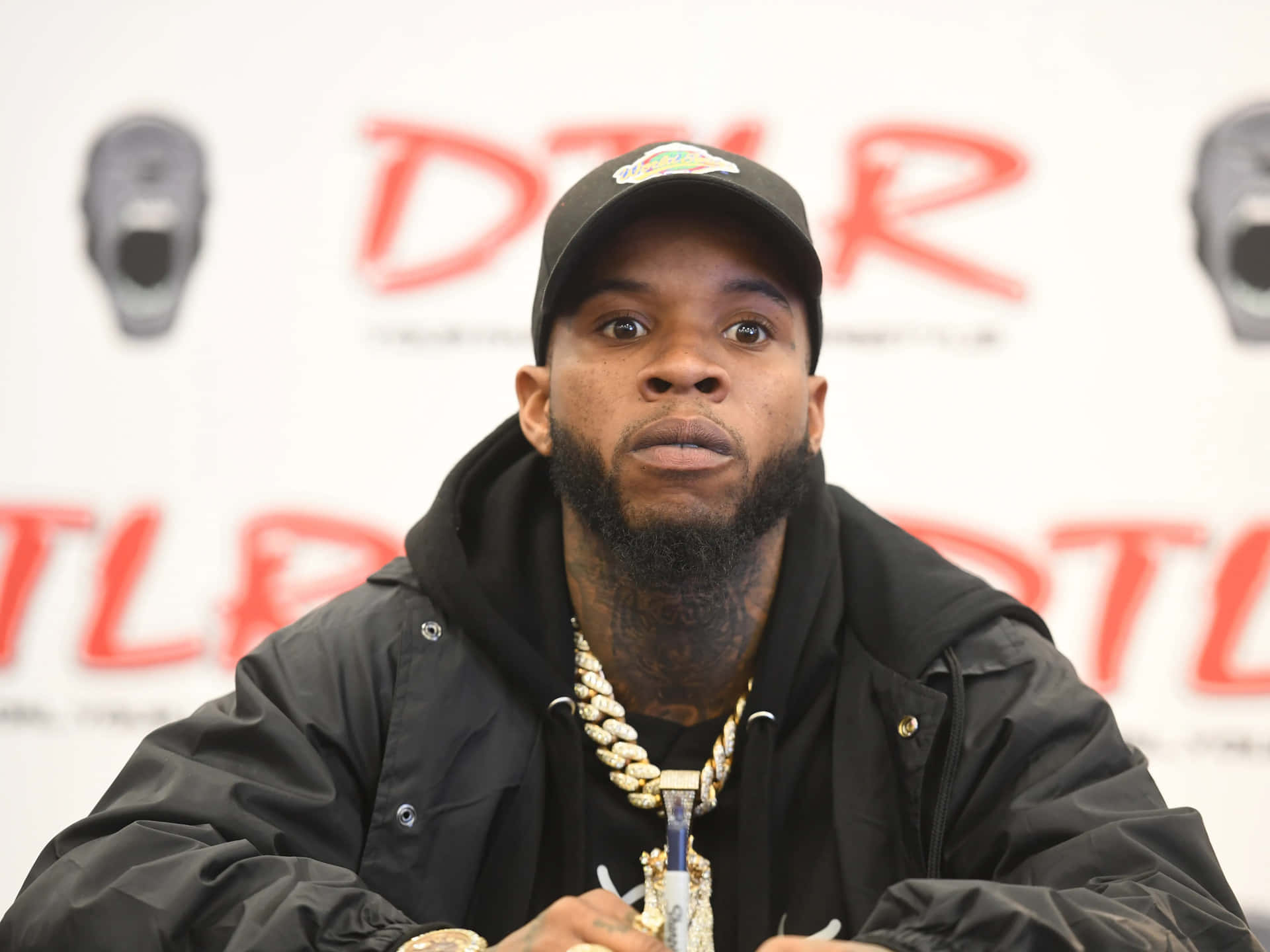 Tory Lanez Lehdistötilaisuudessa Taustakuva