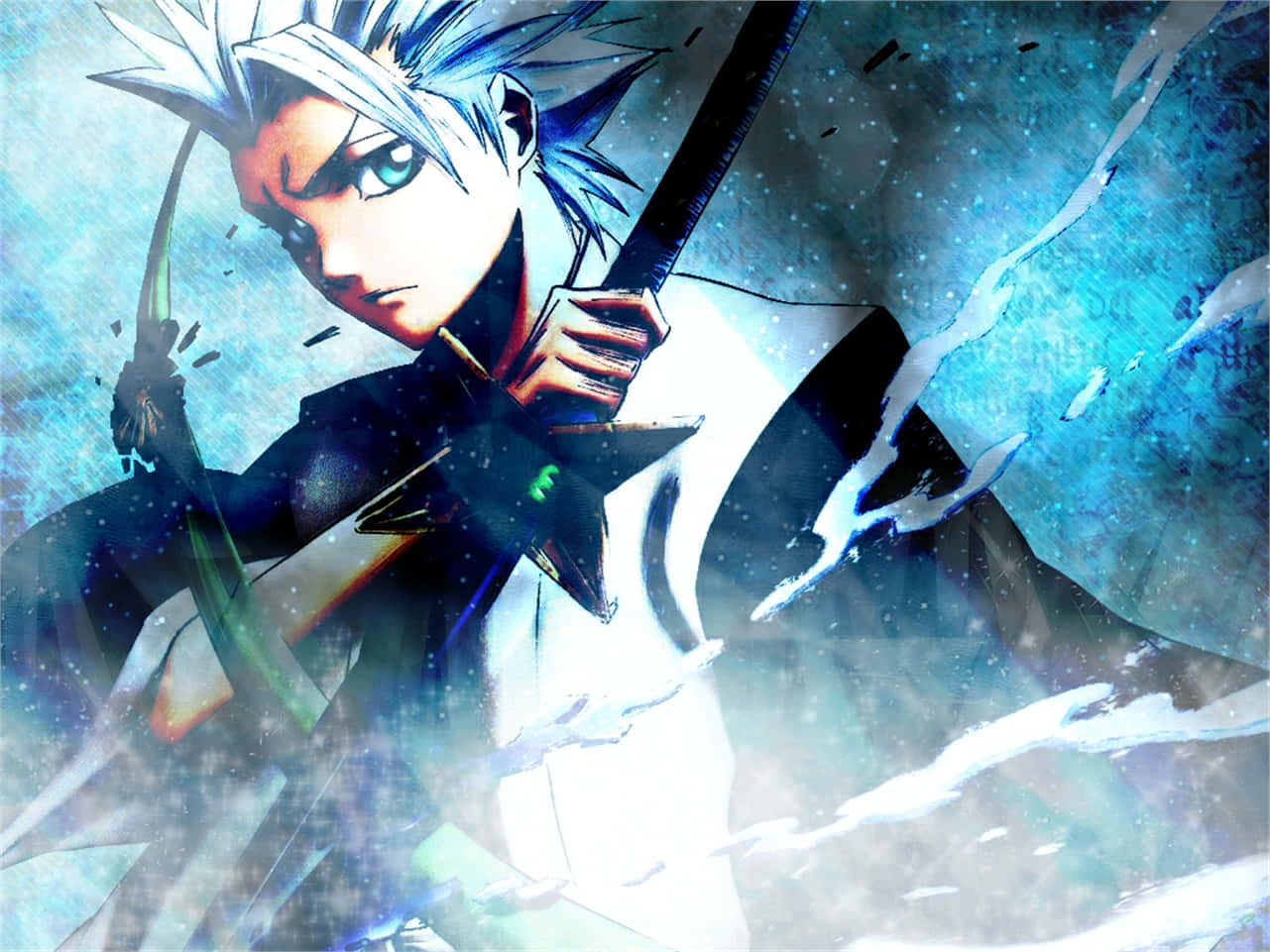 Toshiro Hitsugaya, the Captain of the 10th Division of the Gotei 13 Wallpaper