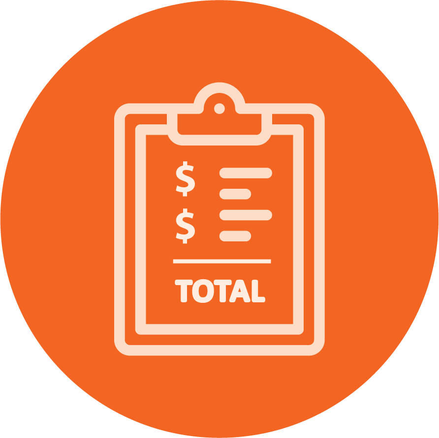 Total Bill Clipboard Icon PNG