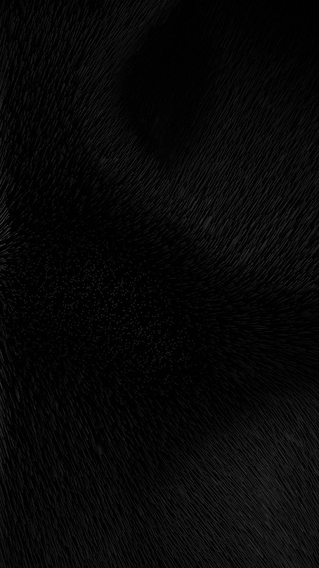 Total Black Fur Texture Phone Background