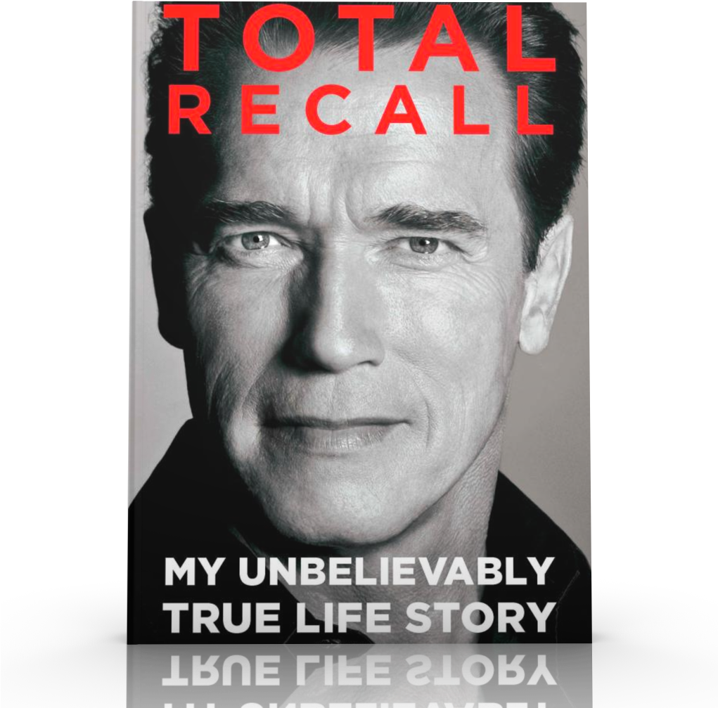 Total Recall Arnold Schwarzenegger Book Cover PNG