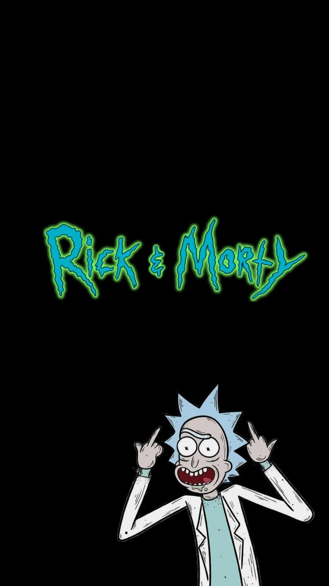 Total Rickall - Rick and Morty in an action-packed scene. Wallpaper