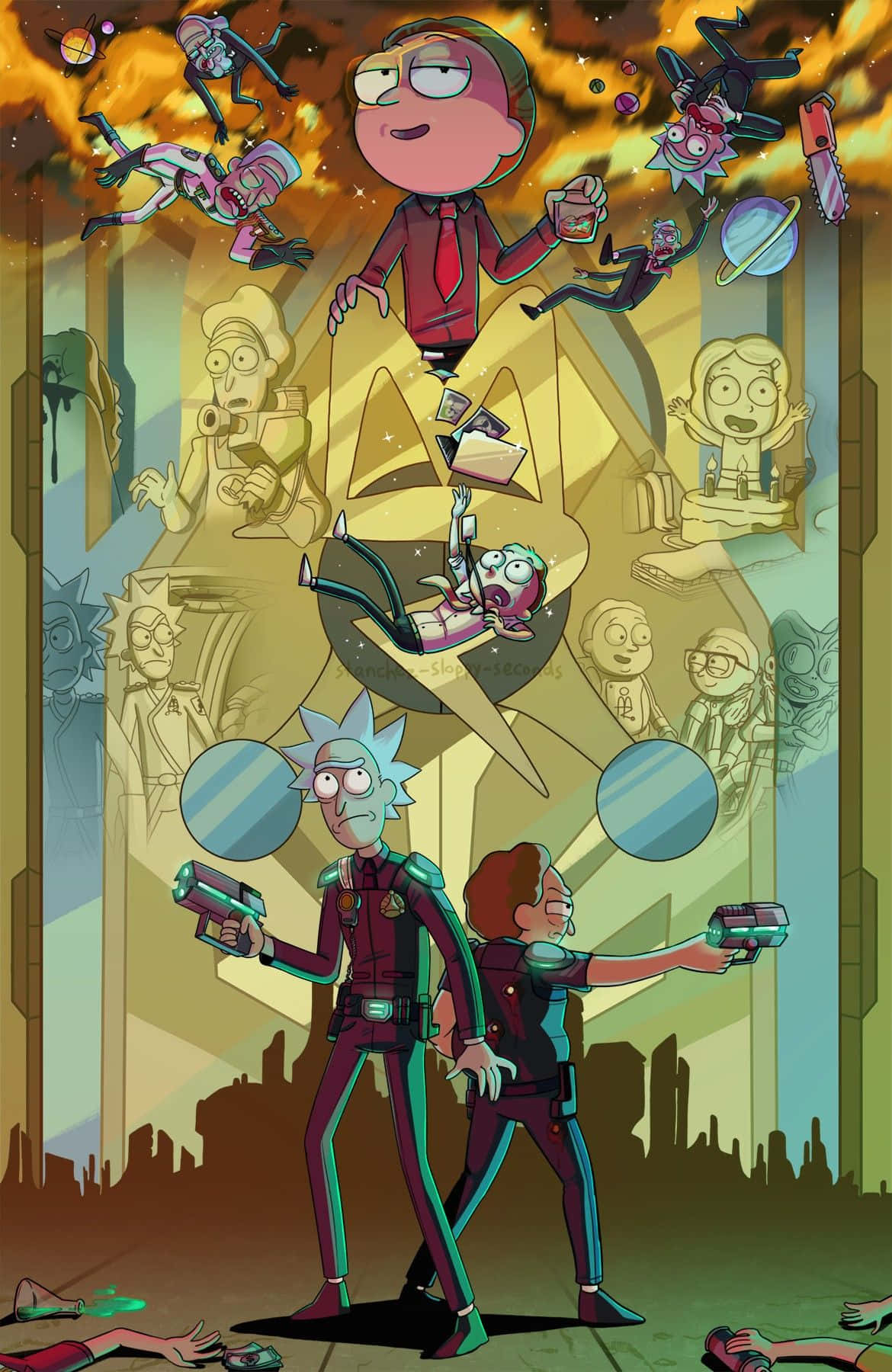 Exciting Escape from Total Rickall Wallpaper