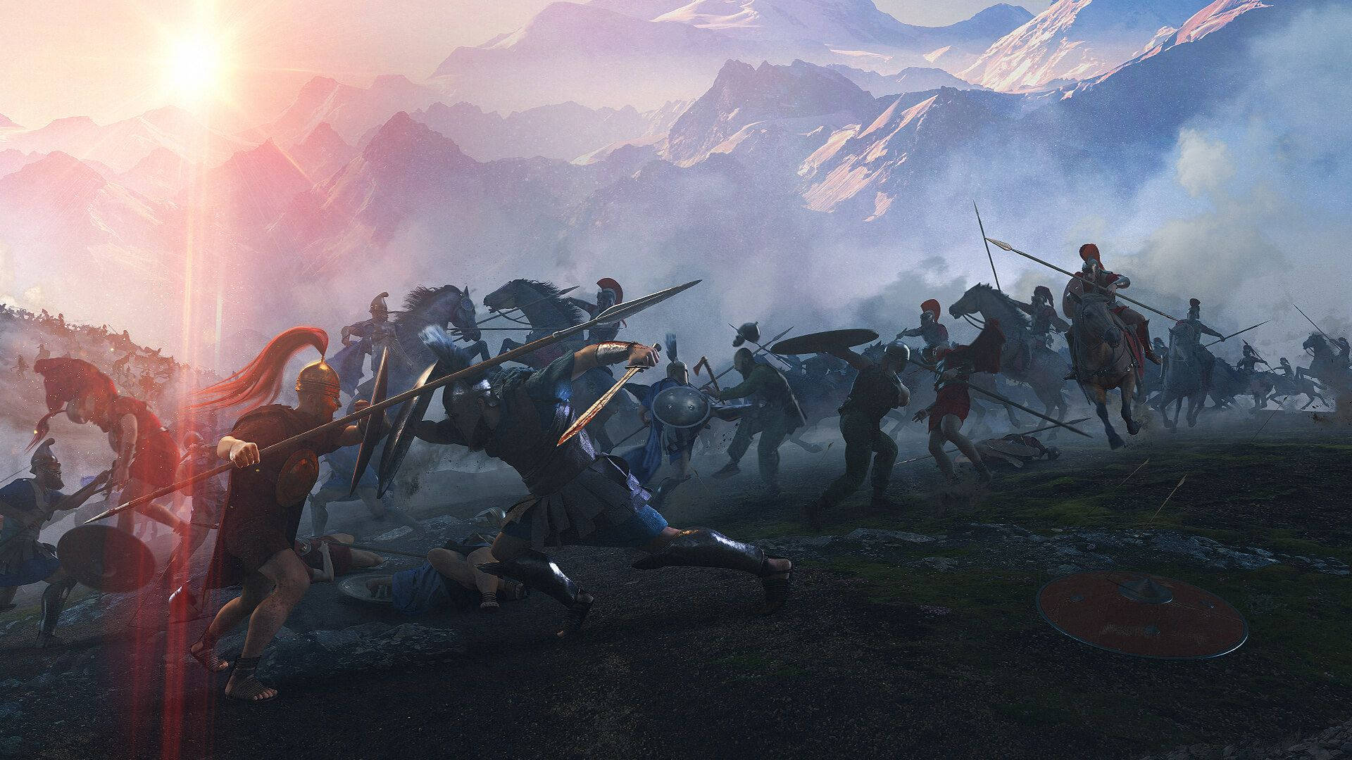 Total War Attila Battle In Mountain Wallpaper
