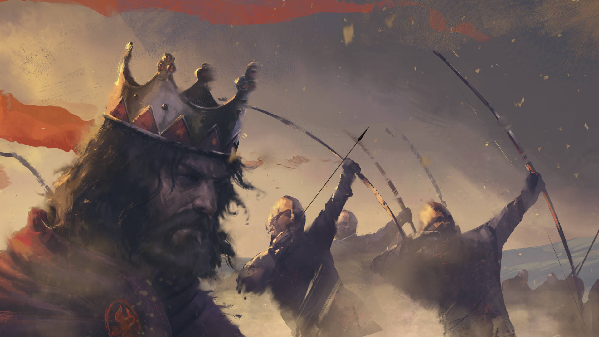 Total War Attila Commanding King har en fantastisk stor mønstre baggrund. Wallpaper