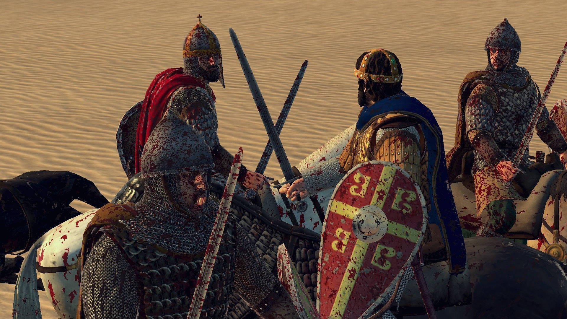 Total War Attila Crociati Nel Deserto Sfondo
