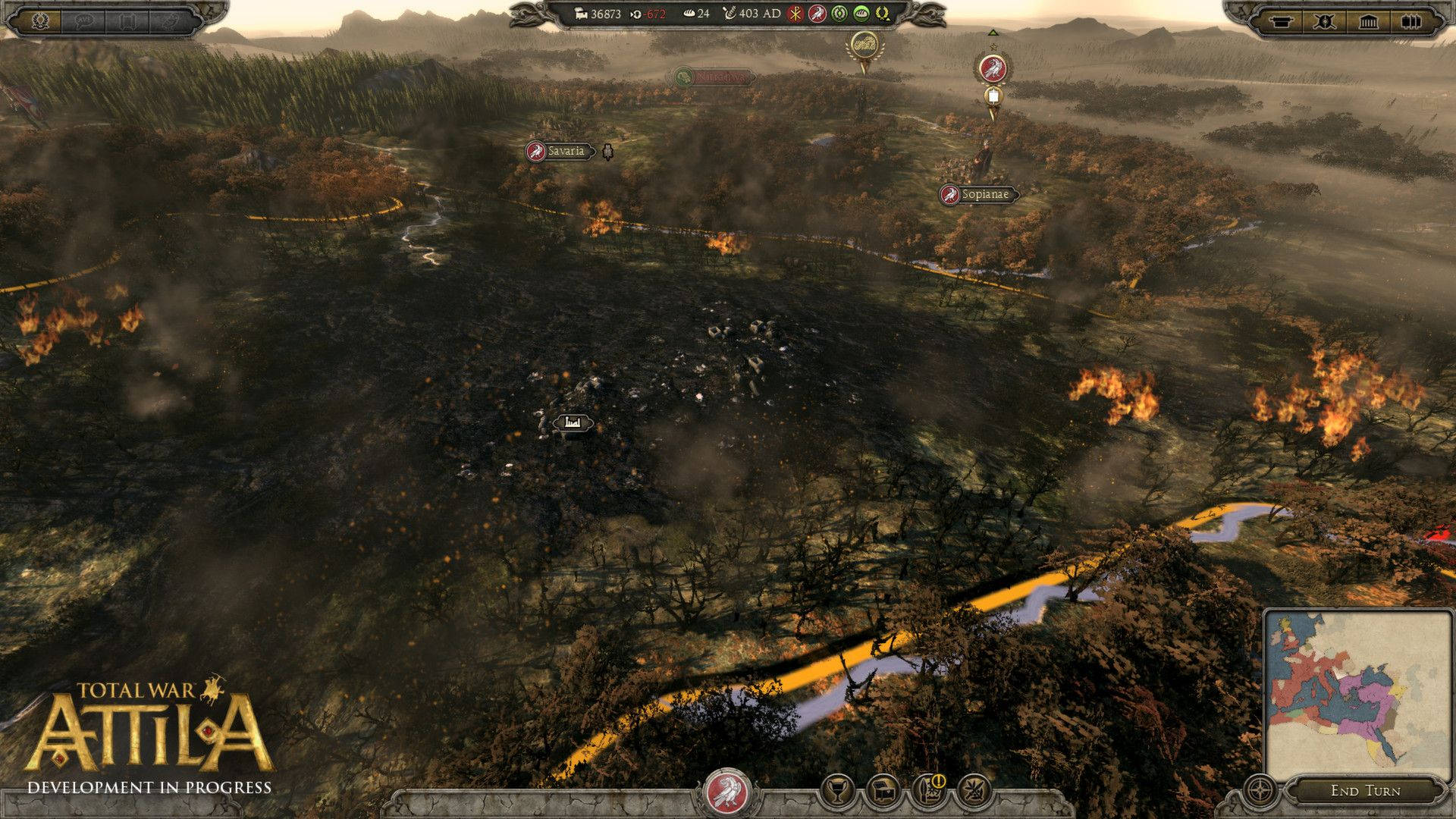 Total War Attila Game Interface Wallpaper