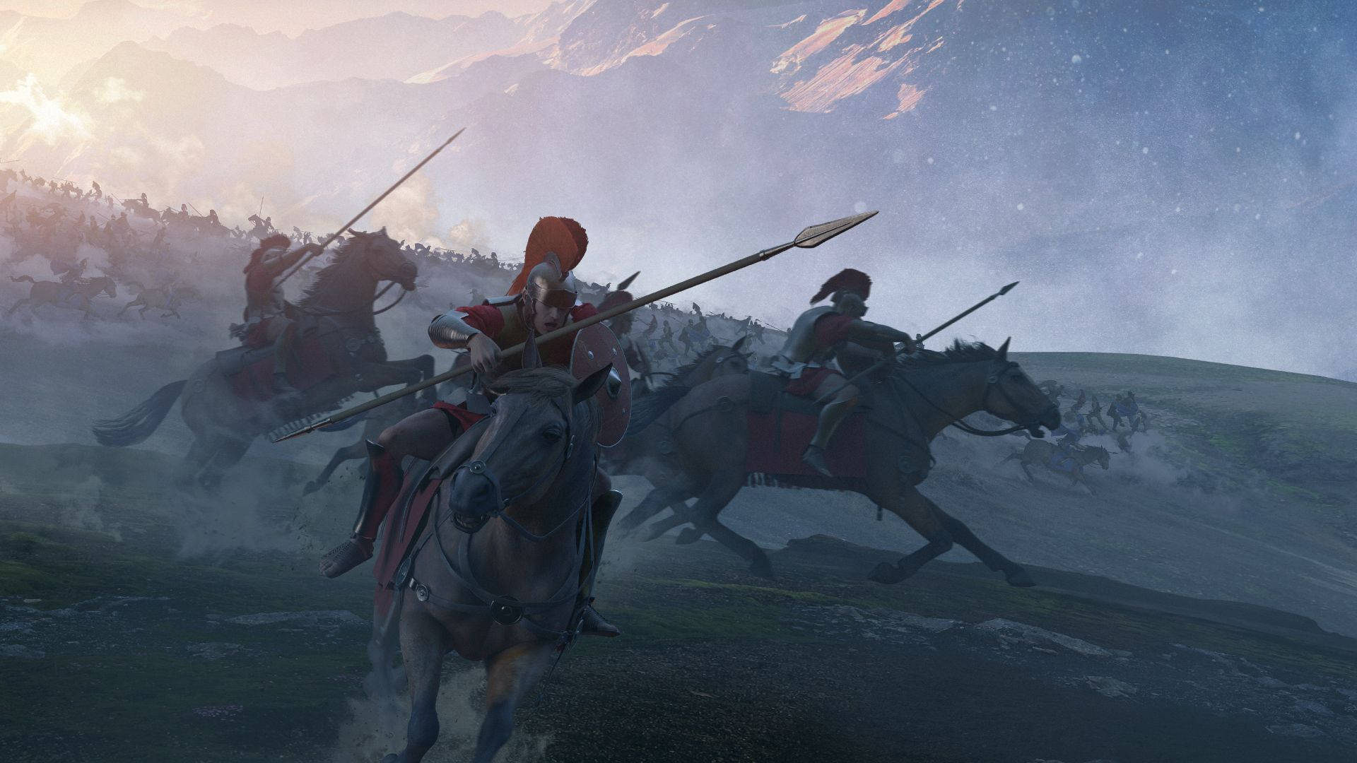 Total War Attila Gladiators On Horses Wallpaper