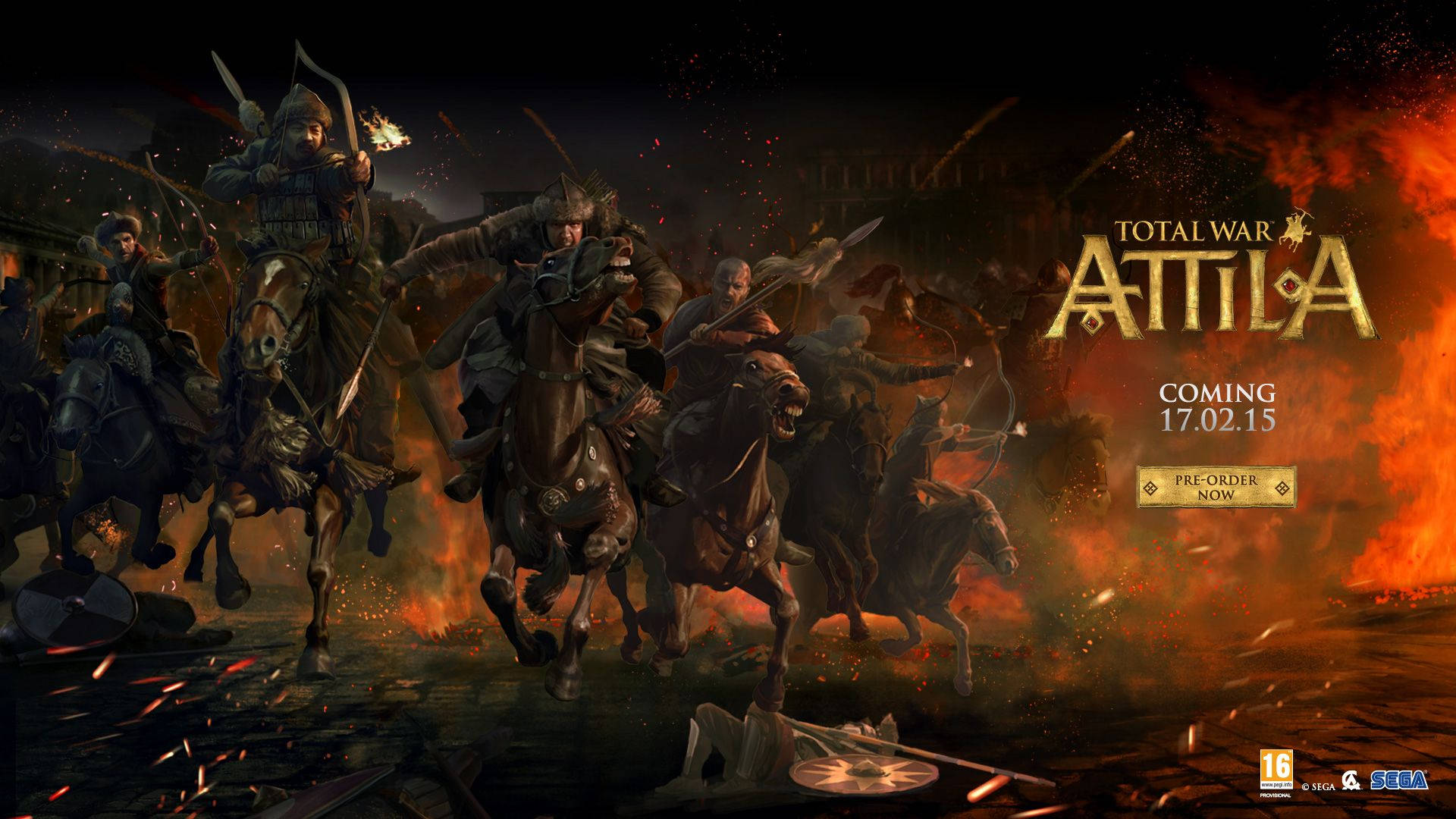 Total War Attila teaser plakat tapet Wallpaper