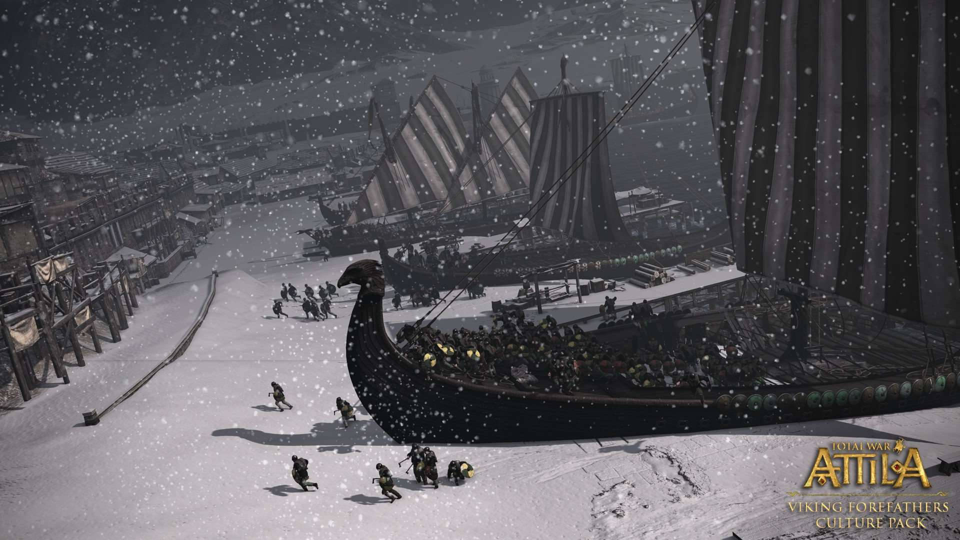 Total War Attila Viking Ships Wallpaper