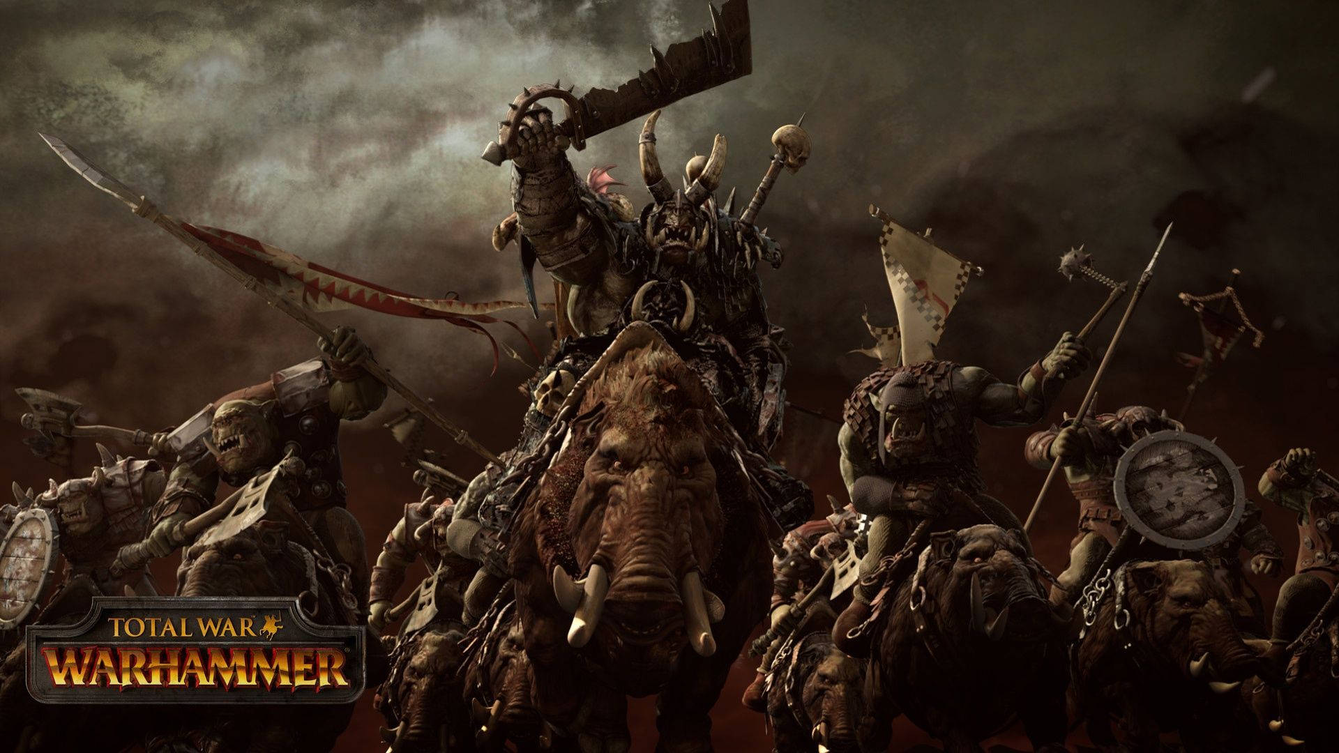 Attila Warhammer-poster Von Total War Wallpaper