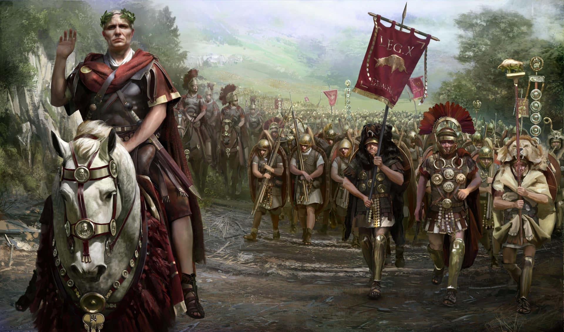 Episkaslagfältsscener Från Total War: Rome 2