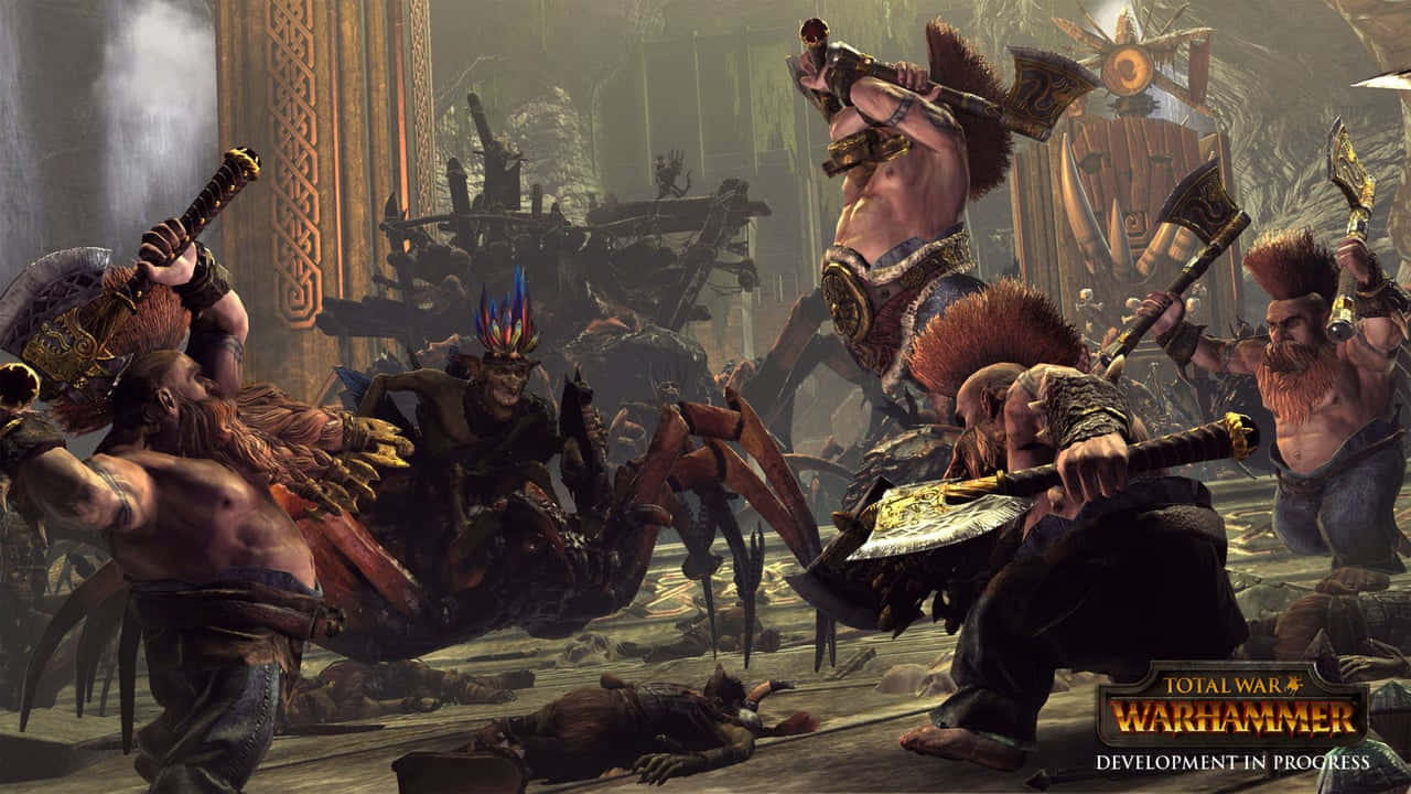 Taen Resa Genom Total War Warhammer 2's Värld Och Stig Upp Under De Ljusa Ljusen På Ett Mystiskt Slagfält.