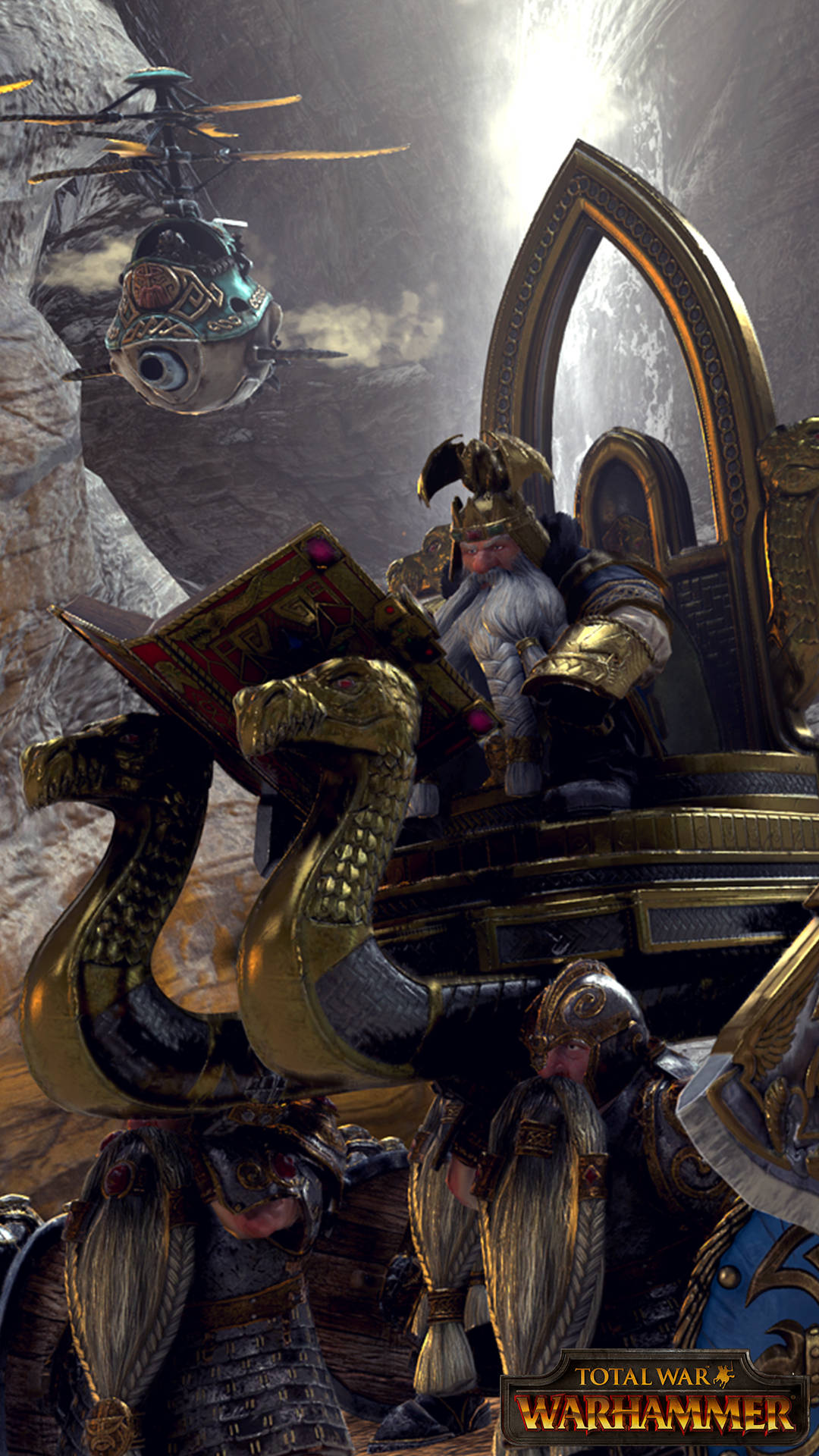 Total War Warhammer Dwarven Commander Reads Book Wallpaper