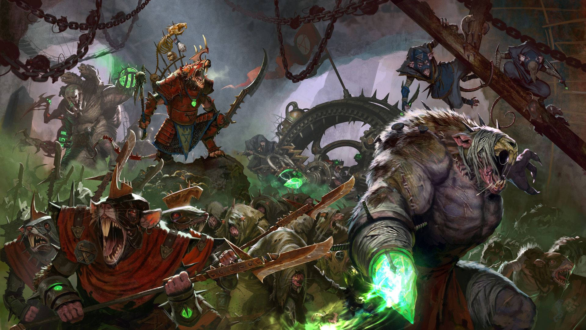 Total War Warhammer Rat Soldiers Prepare For War Wallpaper
