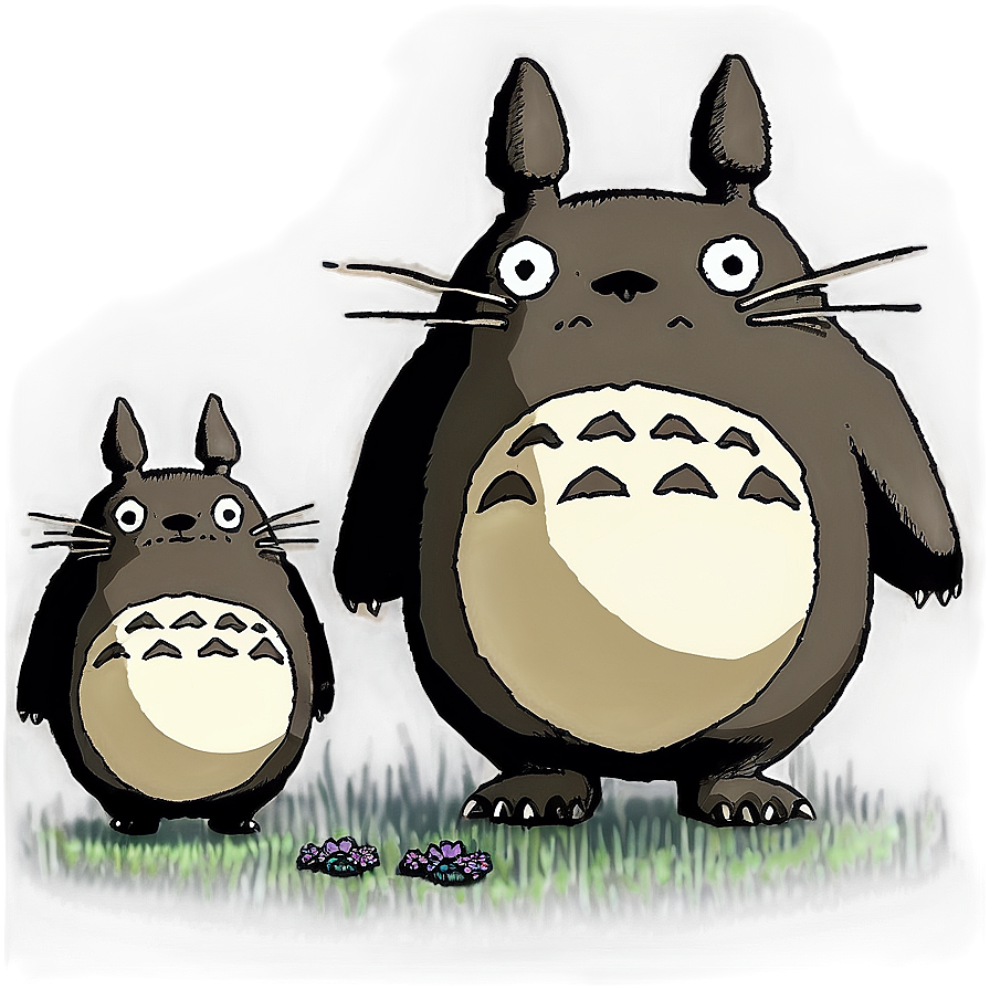 Totoro Family Drawing Png 81 PNG