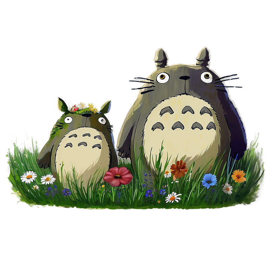 Download Totoro In Meadow Png 05062024 | Wallpapers.com