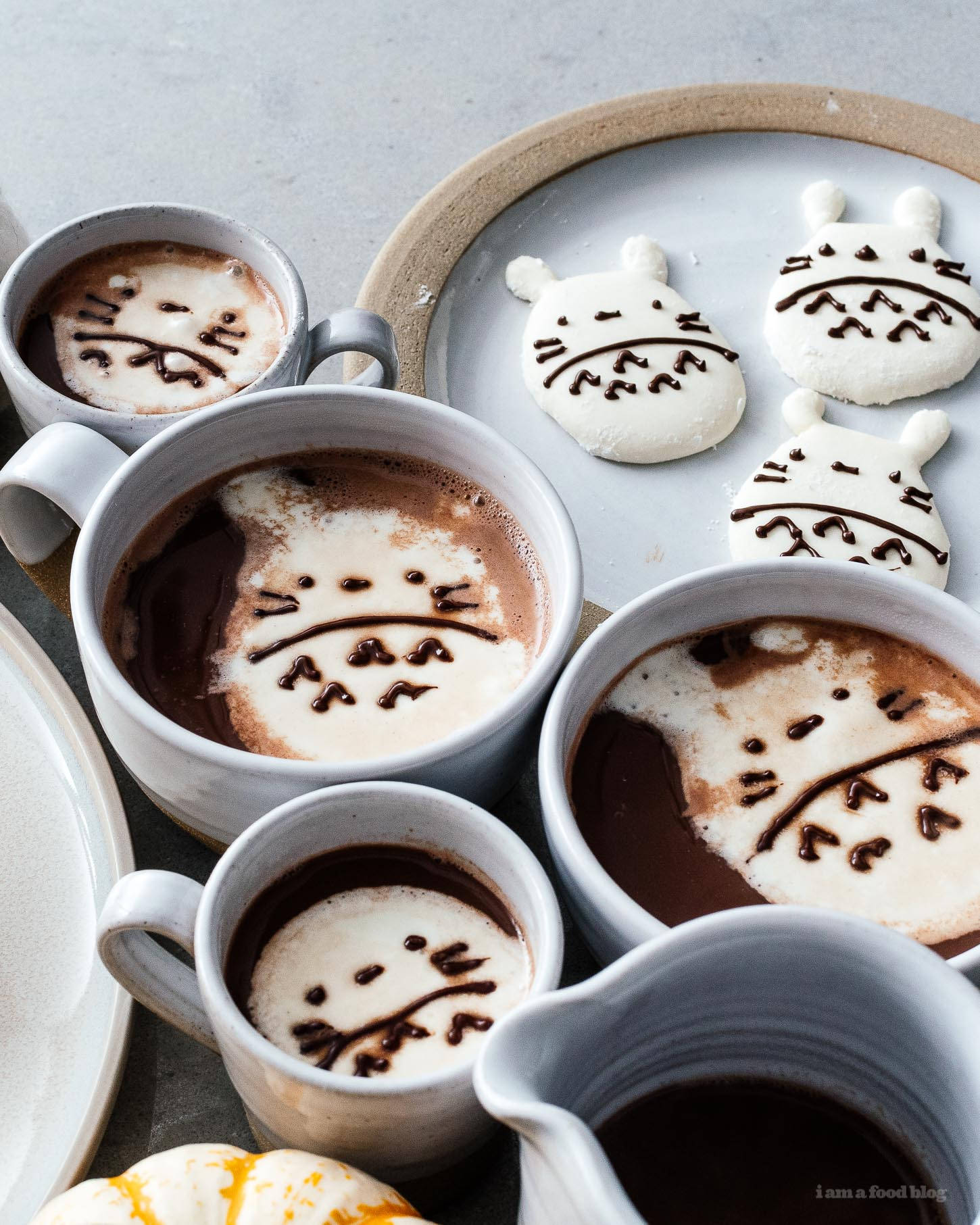 Totoro Marshmallows Choco Dryck Wallpaper