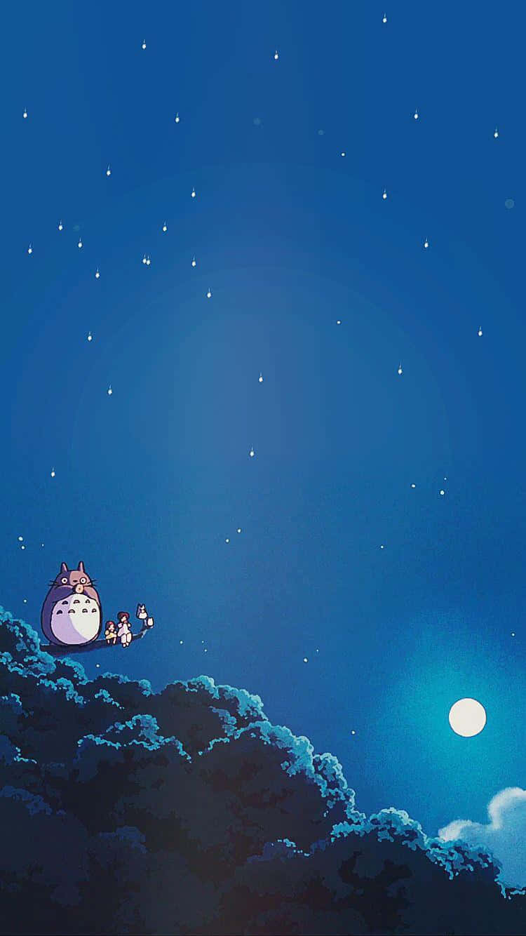 Totoro Nachtlucht Avontuur Achtergrond