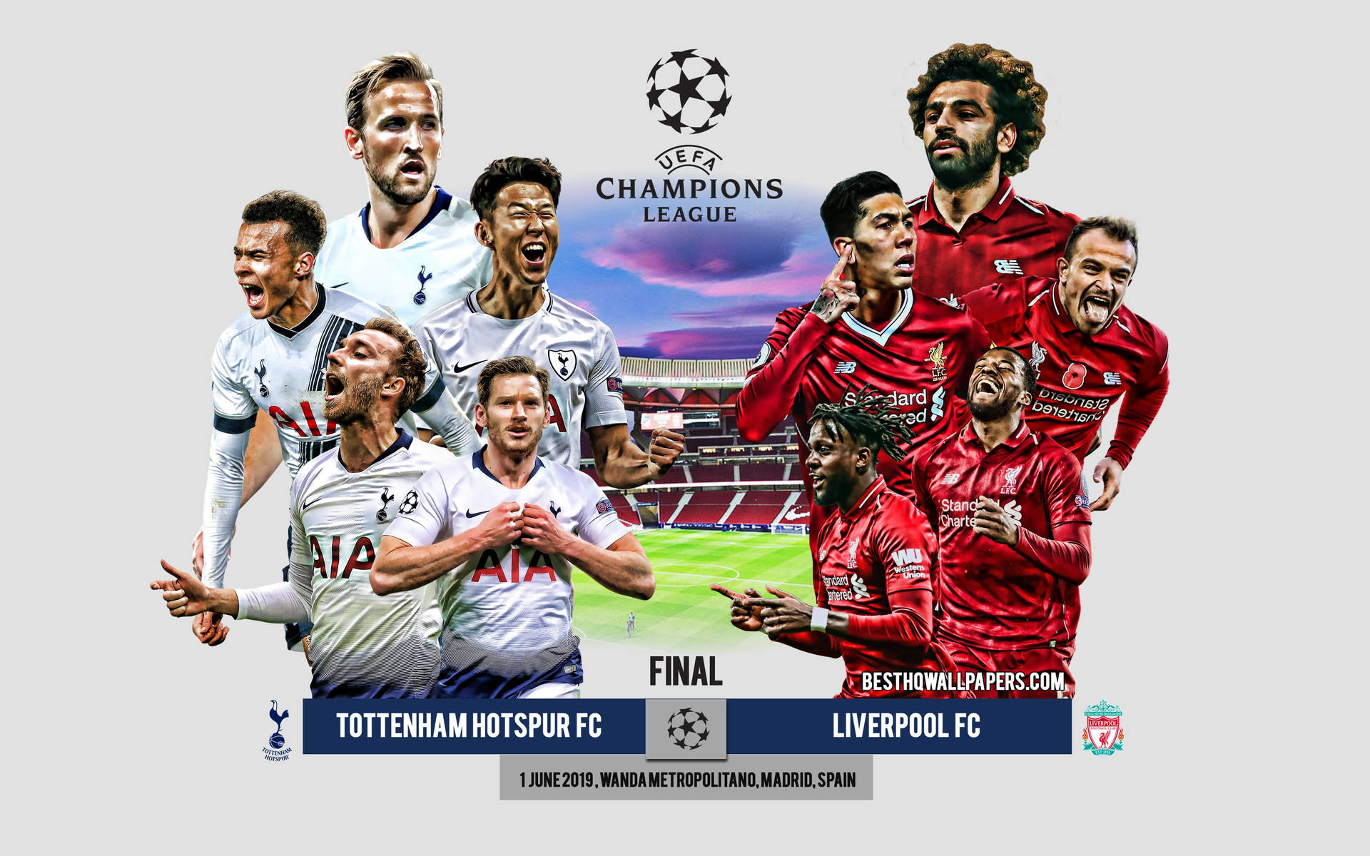 Tottenhamhotspur Liverpool En 4k Fondo de pantalla