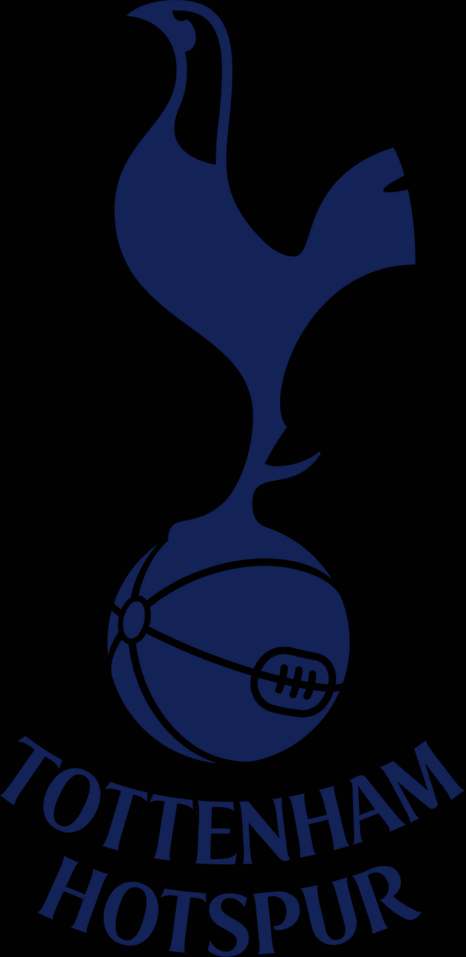 Tottenham Hotspurs FC Logo Telefon Tapet Wallpaper