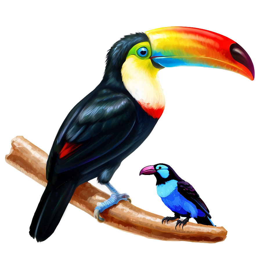 Toucan And Butterfly Png Ujn PNG