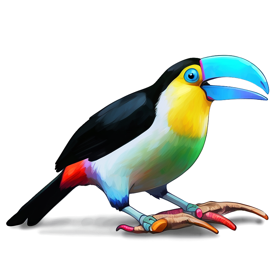 Toucan Digital Art Png Wlg PNG