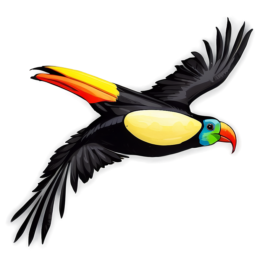 Toucan In Flight Silhouette Png 91 PNG