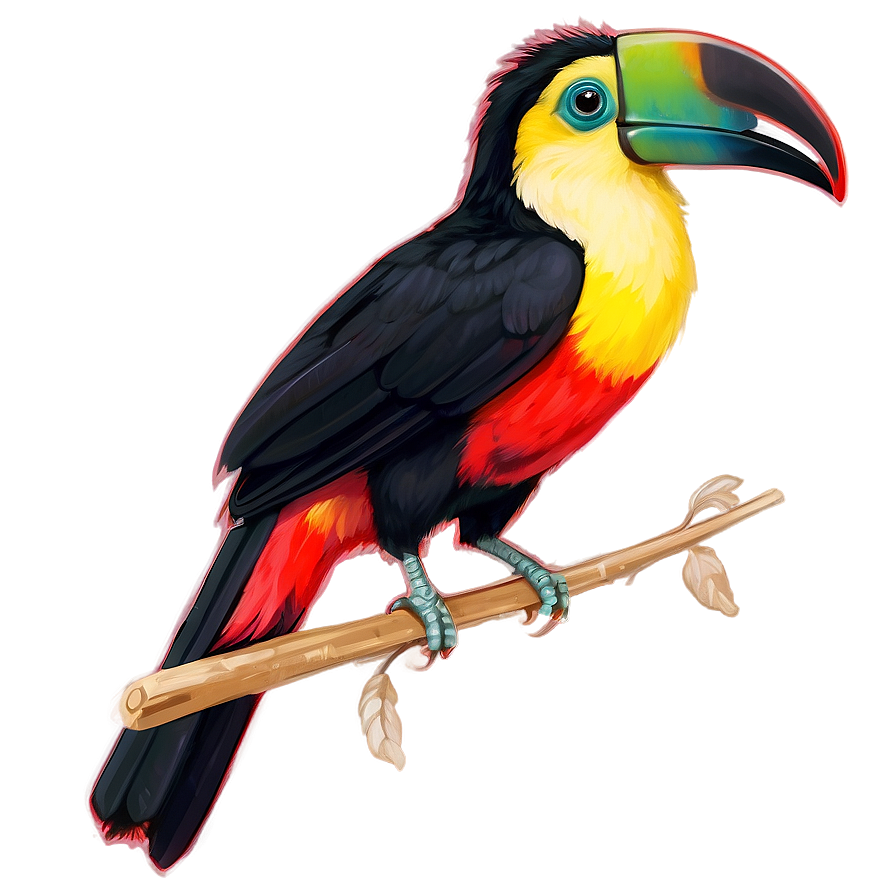 Toucan In Sunset Png 06112024 PNG