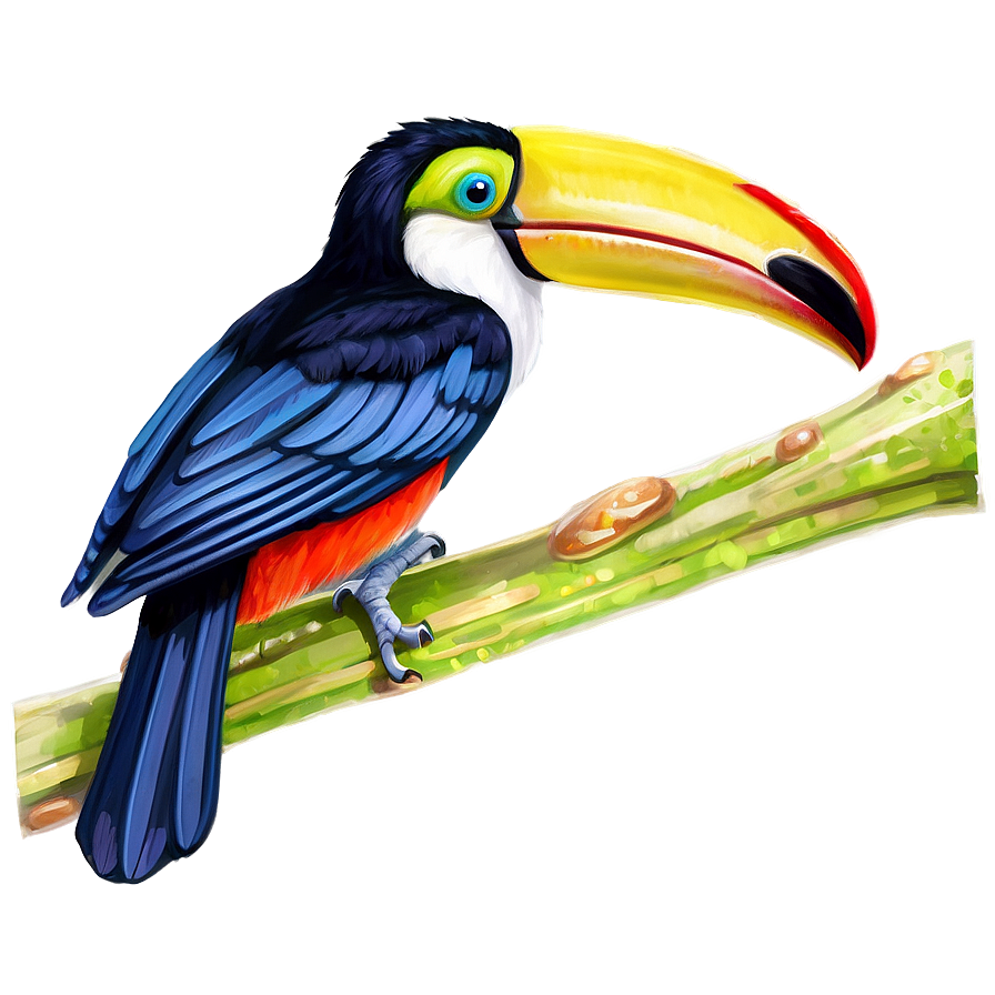 Toucan On Branch Png 06112024 PNG