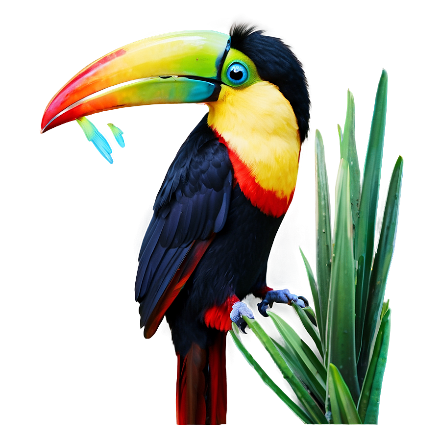 Toucan Preening Png 06112024 PNG