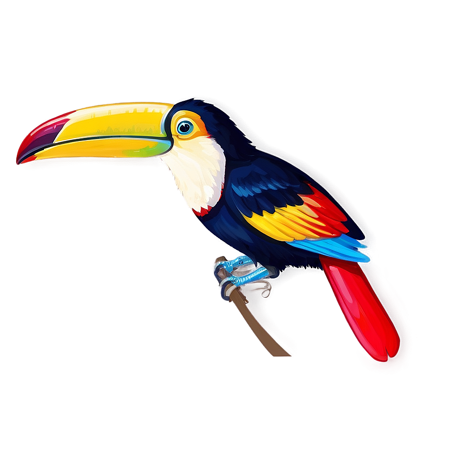 Toucan With Colorful Background Png 16 PNG