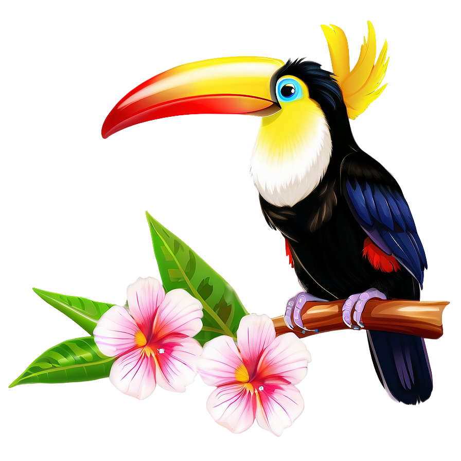 Toucan With Flowers Png 45 PNG