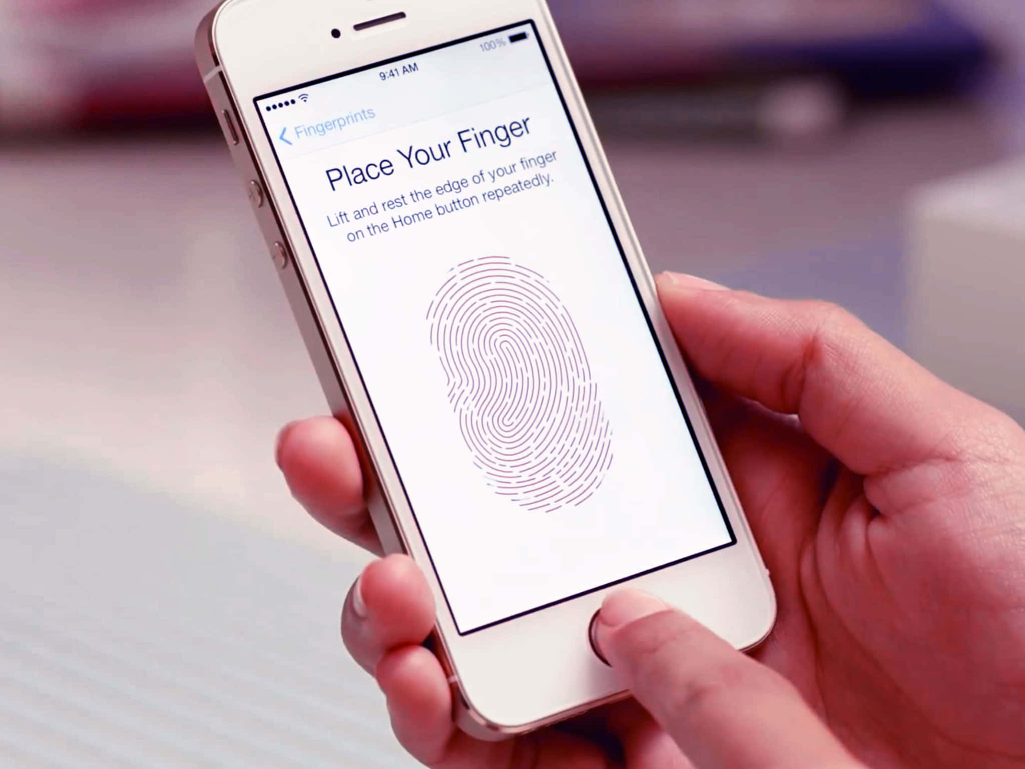 Unlock your device with one touch using Touch ID Wallpaper