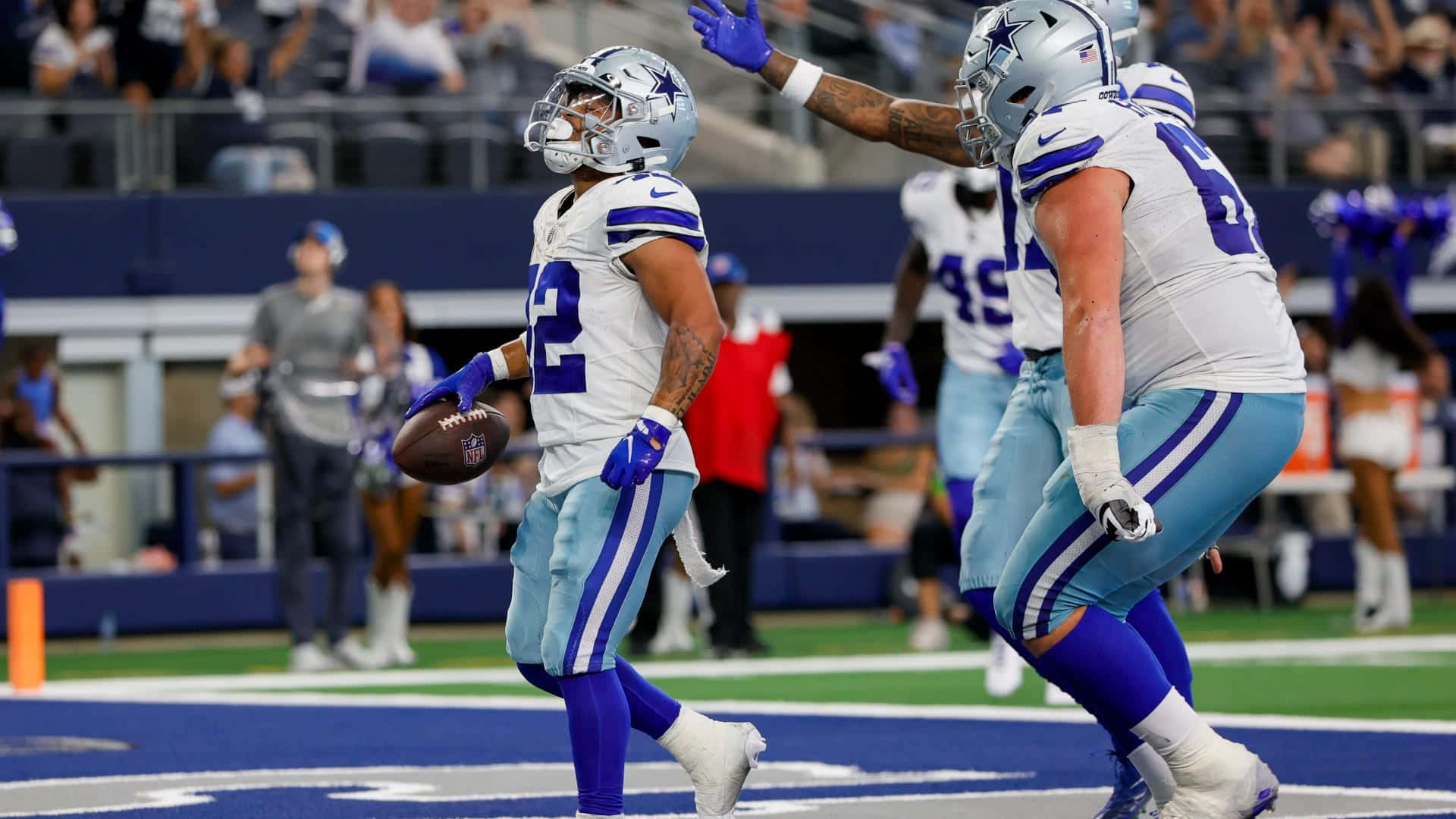 Touchdown Viering Dallas Cowboys Achtergrond