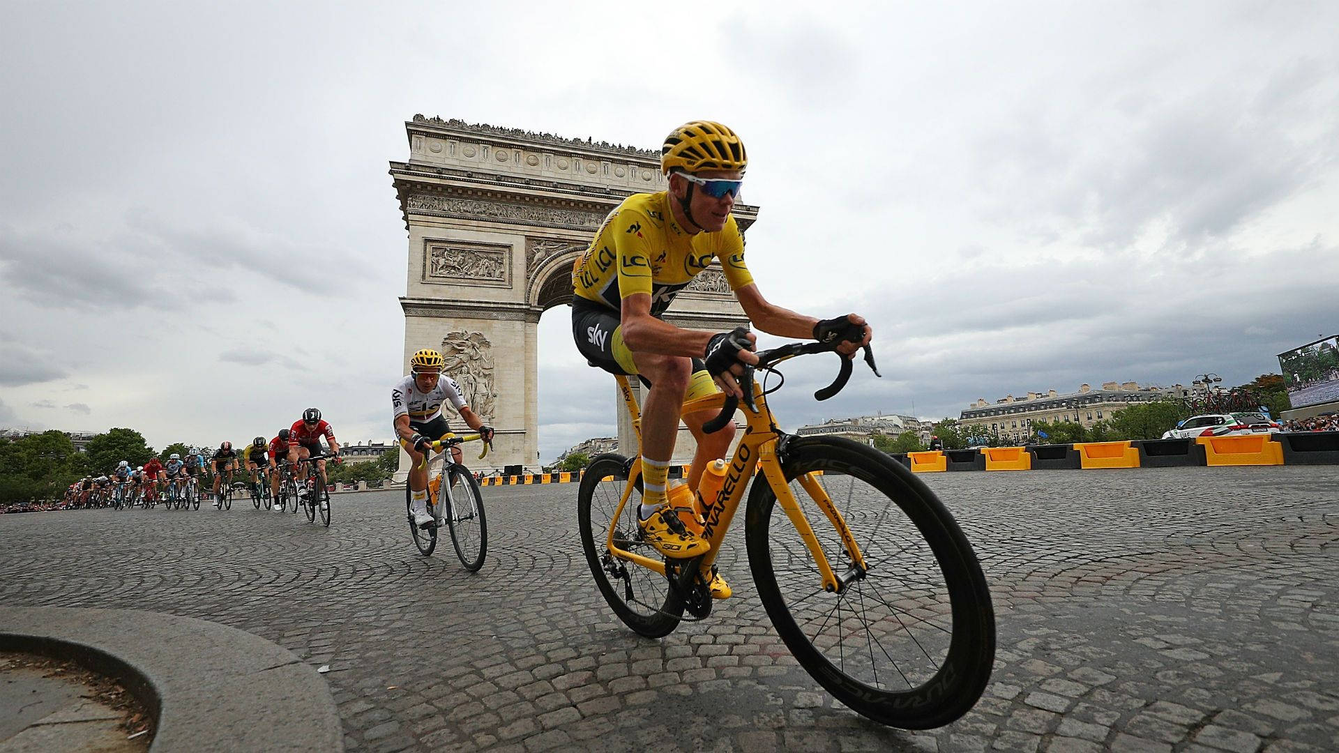 Tour De France In Paris France Background