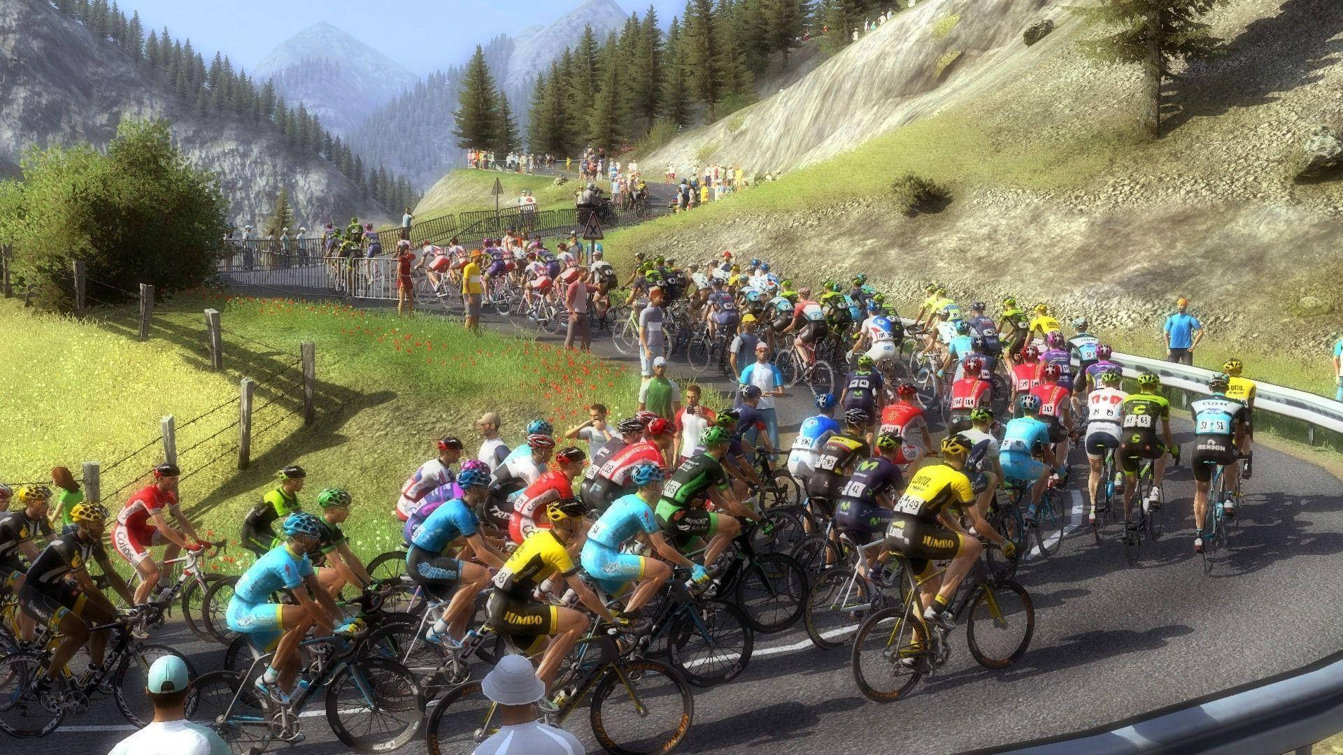 Tour De France Oil Painted Image Background