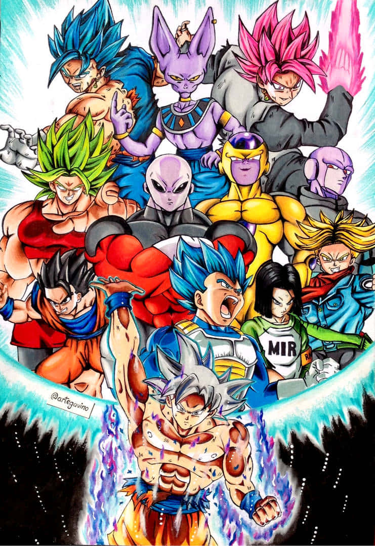 The Universes Come Together in the Tournament of Power Wallpaper