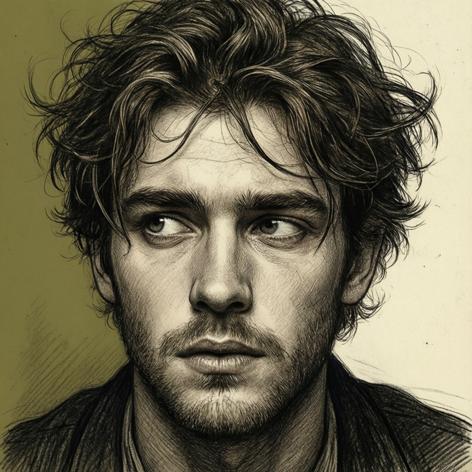 Tousled Intensity Wallpaper