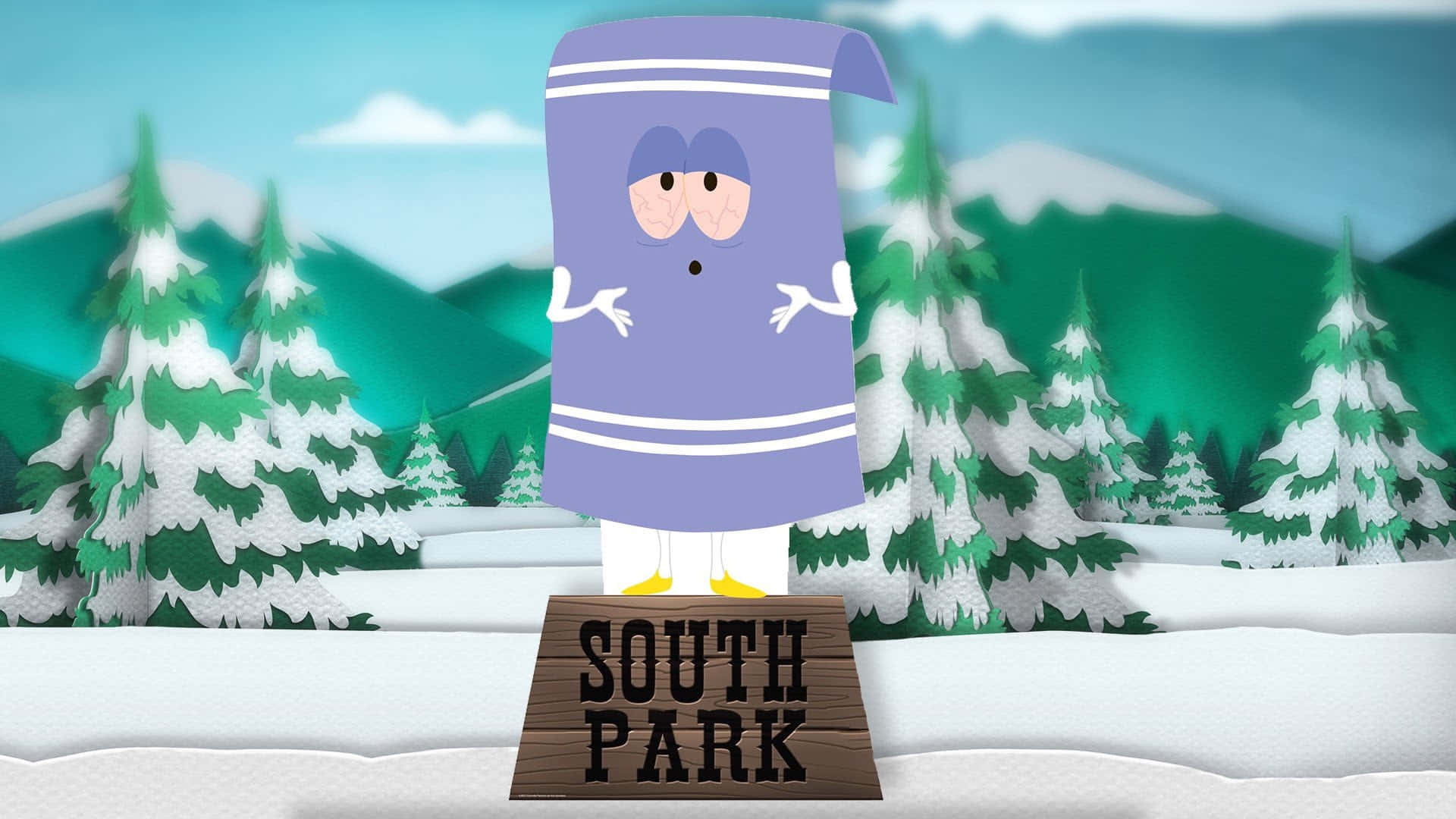 Toweliein South Park Winter Scene Wallpaper