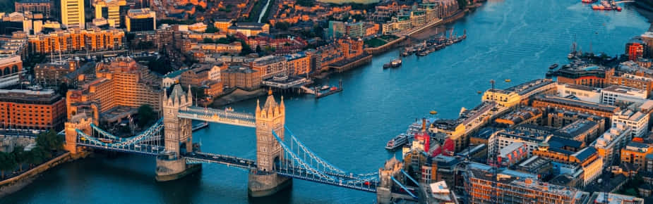 Jembatan Tower London Dari Sudut Pandang Udara Wallpaper